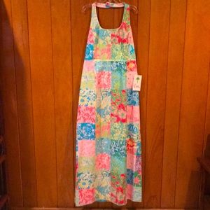 Lilly Pulitzer Palm Beach Halter Maxi Dress